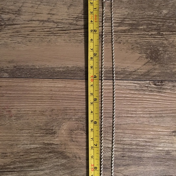 925 Silver Diamond cut Rope Chain-18 Inch - Picture 3 of 3